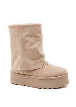 Sixth Sens Botki zimowe w kolorze beżowym ze sklepu Limango Polska w kategorii Śniegowce damskie - zdjęcie 187687223