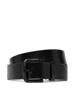 Pasek Męski Calvin Klein Round Buckle Tumbled 35 Mm LV04D7041G Czarny ze sklepu eobuwie.pl w kategorii Paski męskie - zdjęcie 187687231