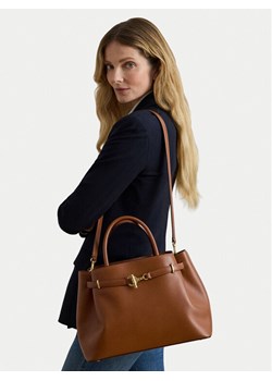 Torebka LAUREN RALPH LAUREN 431P03417001 Brązowy ze sklepu eobuwie.pl w kategorii Kuferki - zdjęcie 187687262