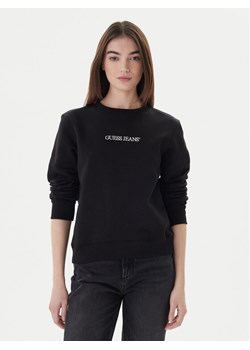 Guess Jeans Bluza W4YQ10 KC811 Czarny Classic Fit ze sklepu MODIVO w kategorii Bluzy damskie - zdjęcie 187687461