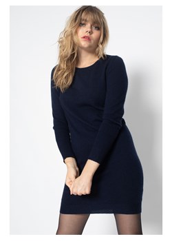 Perfect Cashmere Kaszmirowa sukienka &quot;Molli&quot; w kolorze granatowym ze sklepu Limango Polska w kategorii Sukienki - zdjęcie 187688022