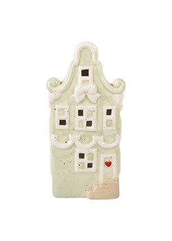 Clayre &amp; Eef Dekoracyjny domek LED w kolorze szarym - 11 x 22 x 9 cm ze sklepu Limango Polska w kategorii Dekoracje - zdjęcie 187688843