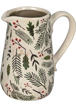 POSIWIO Dzbanek dekoracyjny w kolorze beżowo-zielonym - wys. 18,5 cm ze sklepu Limango Polska w kategorii Dekoracje - zdjęcie 187688871