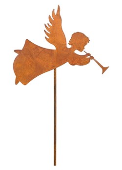 POSIWIO Dekoracja ogrodowa &quot;Angel&quot; w kolorze jasnobrązowym - 33 x 94 cm ze sklepu Limango Polska w kategorii Dekoracje i akcesoria ogrodowe - zdjęcie 187688880