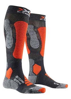 X-Bionic Skarpety narciarskie &quot;Touring Silver&quot; w kolorze szaro-pomarańczowym ze sklepu Limango Polska w kategorii Skarpetki męskie - zdjęcie 187688951