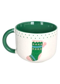 Tognana Kubek jumbo &quot;Chalet&quot; w kolorze biało-zielonym - 570 ml ze sklepu Limango Polska w kategorii Dzbanki i zaparzacze - zdjęcie 187688952