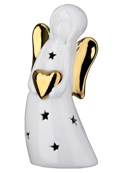 GILDE Dekoracyjna lampa LED w kolorze białym - 9,5 x 20 x 7 cm ze sklepu Limango Polska w kategorii Oświetlenie - zdjęcie 187689213