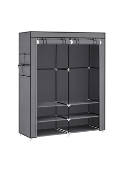 Songmics Szafa w kolorze szarym - 127 x 176 x 45 cm ze sklepu Limango Polska w kategorii Szafy - zdjęcie 187689231