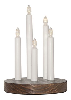 STAR Trading Lampa dekoracyjna LED &quot;Doris&quot; w kolorze biało-brązowym - 24 x  Ø 17,5 cm ze sklepu Limango Polska w kategorii Oświetlenie - zdjęcie 187689271