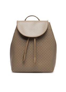 Plecak Calvin Klein Emblem Aop Flap Backpack LV04F3271G Beżowy ze sklepu eobuwie.pl w kategorii Plecaki - zdjęcie 187689510