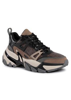 Sneakersy MICHAEL Michael Kors Nick 42F0PEFS1Q Brązowy ze sklepu eobuwie.pl w kategorii Buty sportowe męskie - zdjęcie 187689544