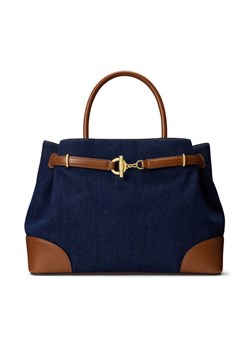 Torebka LAUREN RALPH LAUREN 431P04295001 Granatowy ze sklepu eobuwie.pl w kategorii Kuferki - zdjęcie 187689550