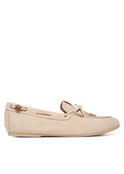 Mokasyny Guess FLPAIS SUE14 Beżowy ze sklepu eobuwie.pl w kategorii Mokasyny damskie - zdjęcie 187689570