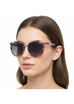 Damskie okulary przeciwsłoneczne polaryzacyjne w kwiatki EST-04 ze sklepu Stylion w kategorii Zegarki - zdjęcie 187690070