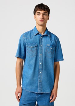 MESKA KOSZULA WRANGLER SS WESTERN SHIRT MID WASH 112362743 ze sklepu YouNeedit.pl w kategorii Koszule męskie - zdjęcie 187690954