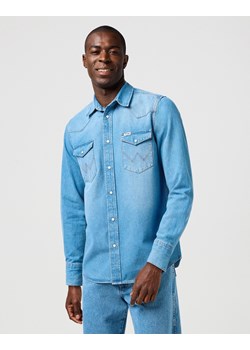 MESKA KOSZULA JEANSOWA WRANGLER WESTERN SHIRT MID LIGHT WASH 112362744 ze sklepu YouNeedit.pl w kategorii Koszule męskie - zdjęcie 187691203