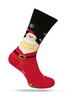 Świąteczne Skarpetki - Alties - Mikołaj z Dużą Brodą SKALTS0169merrychMIKOLAJ ze sklepu JegoSzafa.pl w kategorii Skarpetki męskie - zdjęcie 187691493