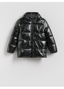Reserved - Pikowana kurtka z połyskiem - ciemnoszary ze sklepu Reserved w kategorii Kurtki dziewczęce - zdjęcie 187691623