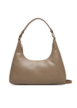 Calvin Klein Torebka Emblem Aop Conv Shoulder Bag LV04F3298G Beżowy ze sklepu MODIVO w kategorii Torebki hobo - zdjęcie 187692333