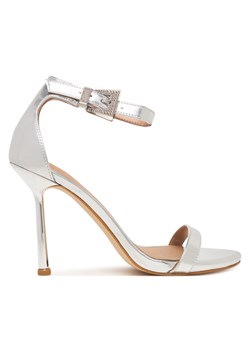 Guess Sandały FLPINS LEL03 Srebrny ze sklepu MODIVO w kategorii Sandały damskie - zdjęcie 187692350