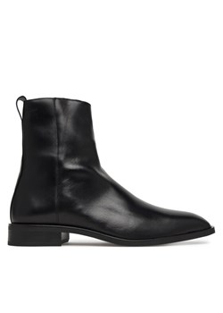 Calvin Klein Kozaki Slim Clean Zip Boot Lth HM0HM02007 Czarny ze sklepu MODIVO w kategorii Buty zimowe męskie - zdjęcie 187692361