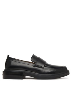 Calvin Klein Loafersy Cupped Band Loafer Lth HM0HM02065 Czarny ze sklepu MODIVO w kategorii Półbuty męskie - zdjęcie 187692363