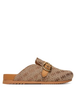 Guess Klapki FLPGAL FAL06 Beżowy ze sklepu MODIVO w kategorii Klapki damskie - zdjęcie 187692400