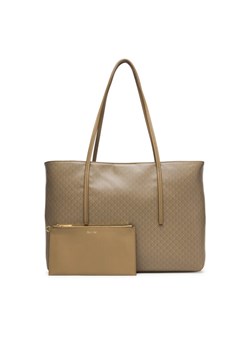 Calvin Klein Torebka Emblem Aop Tote W/ Pouch LV04F3266G Beżowy ze sklepu MODIVO w kategorii Torby Shopper bag - zdjęcie 187692404