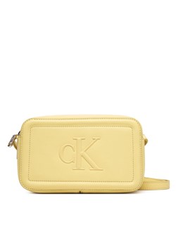 Calvin Klein Torebka Bold Ck Camera Bag LV04F3220G Beżowy ze sklepu MODIVO w kategorii Listonoszki - zdjęcie 187692411