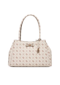 Guess Torebka Carrie Logo HWGP98 98220 Écru ze sklepu MODIVO w kategorii Torby Shopper bag - zdjęcie 187692420