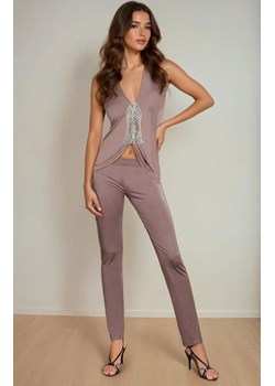 Elegancka piżama damska z wiskozy Maori LC 90099, Kolor kakao, Rozmiar L, LivCo Corsetti Fashion ze sklepu Primodo w kategorii Piżamy damskie - zdjęcie 187693133