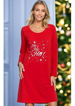 Moraj świąteczna bawełniana koszula nocna damska PDK2800-003, Kolor czerwony, Rozmiar M, Moraj ze sklepu Primodo w kategorii Koszule nocne - zdjęcie 187693140