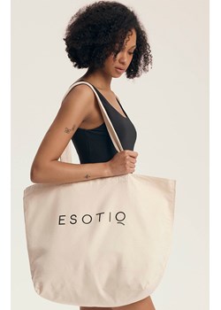 Esotiq bawełniana torba damska Canvas 44266-01X, Kolor kremowy, Esotiq ze sklepu Primodo w kategorii Torby materiałowe - zdjęcie 187693174