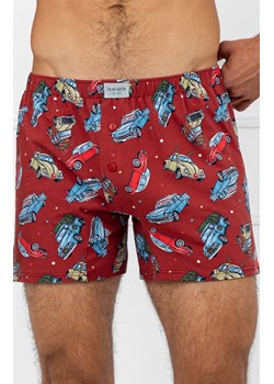 Świąteczne bokserki męskie Retro Bis, Kolor czerwony-wzór, Rozmiar S, Italian Fashion ze sklepu Primodo w kategorii Majtki męskie - zdjęcie 187693251