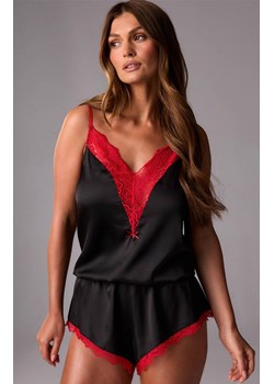 Marilyn satynowa piżama damska czarno-czerwona Justin, Kolor czarno-czerwony, Rozmiar 36, Marilyn ze sklepu Primodo w kategorii Piżamy damskie - zdjęcie 187693310