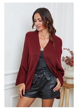 So Cachemire Kardigan &quot;Enouka&quot; w kolorze bordowym ze sklepu Limango Polska w kategorii Swetry damskie - zdjęcie 187694540