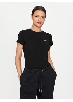 Guess Jeans T-Shirt W4YI02 J1314 Czarny Slim Fit ze sklepu MODIVO w kategorii Bluzki damskie - zdjęcie 187694681