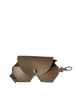 beżowe skórzane etui na okulary ze sklepu Słoń Torbalski w kategorii Etui - zdjęcie 187694883