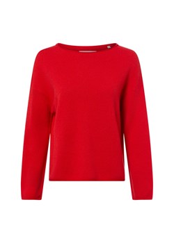 Marc O'Polo Sweter damski z dzianiny wykonany z wełny dziewiczej Kobiety wełna ze strzyży czerwony jednolity ze sklepu vangraaf w kategorii Swetry damskie - zdjęcie 187695130