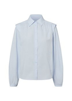 BOSS Orange Damska bluzka koszulowa - C_Bosally Kobiety Bawełna jasnoniebieski jednolity ze sklepu vangraaf w kategorii Bluzki damskie - zdjęcie 187695152