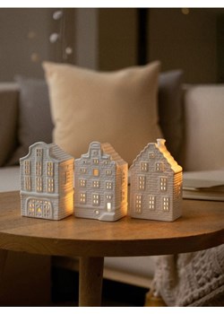 Sinsay - Świecznik w kształcie domków - biały ze sklepu Sinsay w kategorii Świeczniki - zdjęcie 187696123