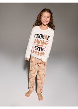 Sinsay - Bawełniana piżama dwuczęściowa z motywem świątecznym - kremowy ze sklepu Sinsay w kategorii Piżamy dziecięce - zdjęcie 187696153