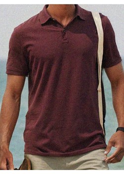 Sinsay - Koszulka polo - bordowy ze sklepu Sinsay w kategorii T-shirty męskie - zdjęcie 187696161