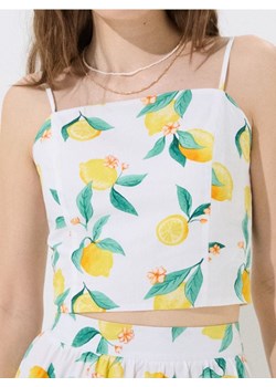 Sinsay - Bawełniany top - wielobarwny ze sklepu Sinsay w kategorii Bluzki damskie - zdjęcie 187696190