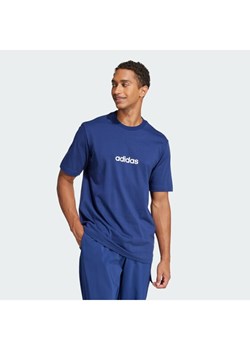 adidas T-Shirt Essentials Linear JE8999 Granatowy Regular Fit ze sklepu MODIVO w kategorii T-shirty męskie - zdjęcie 187696252