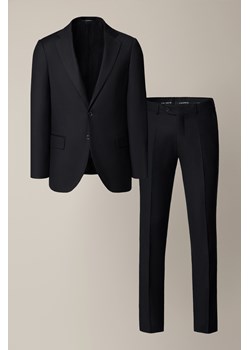 Garnitur Czarny Wełniany z Elastycznym Pasem Brecon ze sklepu Lancerto S.A. w kategorii Garnitury męskie - zdjęcie 187696474
