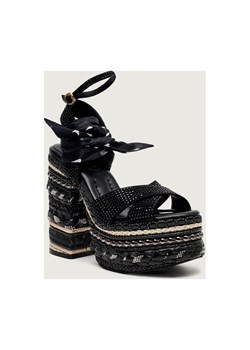 Kurt Geiger Sandały na słupku CHELSEA SCARF ze sklepu Gomez Fashion Store w kategorii Sandały damskie - zdjęcie 187696823