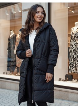 Płaszcz damski oversize NADIA pikowany czarny Dstreet TY4542z ze sklepu DSTREET.PL w kategorii Kurtki damskie - zdjęcie 187698682