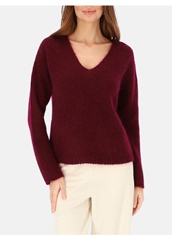 Bordowy sweter z włoskiej dzianiny z moherem L’AF Nelli ze sklepu Eye For Fashion w kategorii Swetry damskie - zdjęcie 187698754