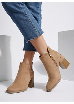 Royalfashion Damskie botki na słupku Vettot ze sklepu royalfashion.pl w kategorii Botki - zdjęcie 187698841